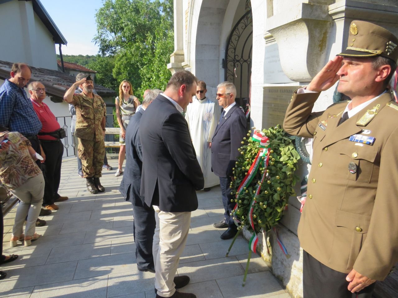 Emlékmise magyar katonák emlékére