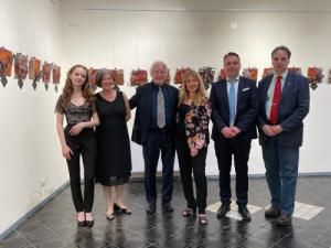 L'inaugurazione della mostra di Madarassy